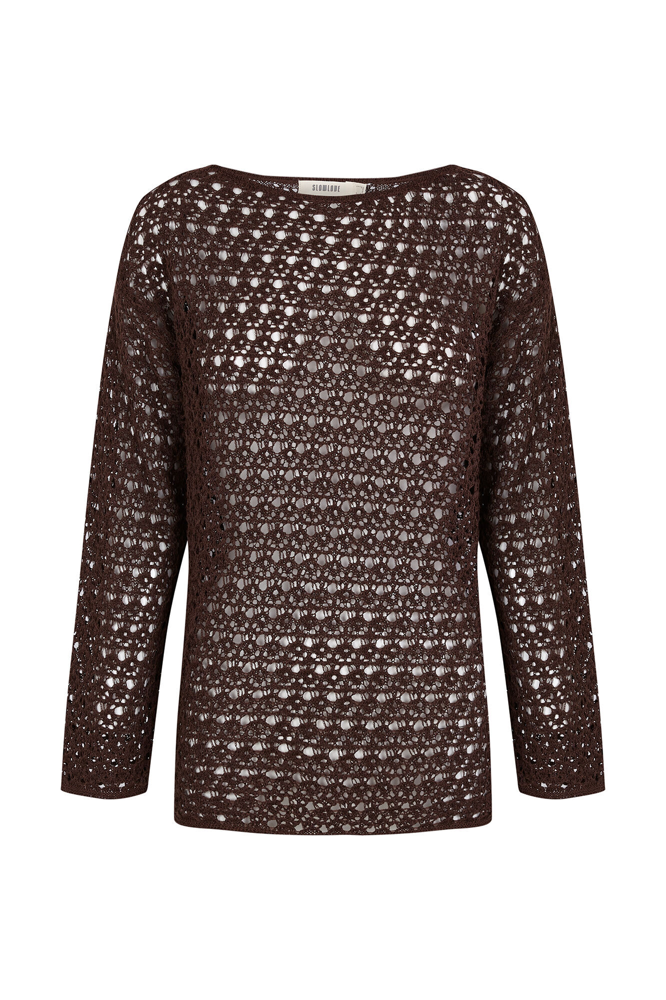 Slowlove Openwork knit jumper Dark brown