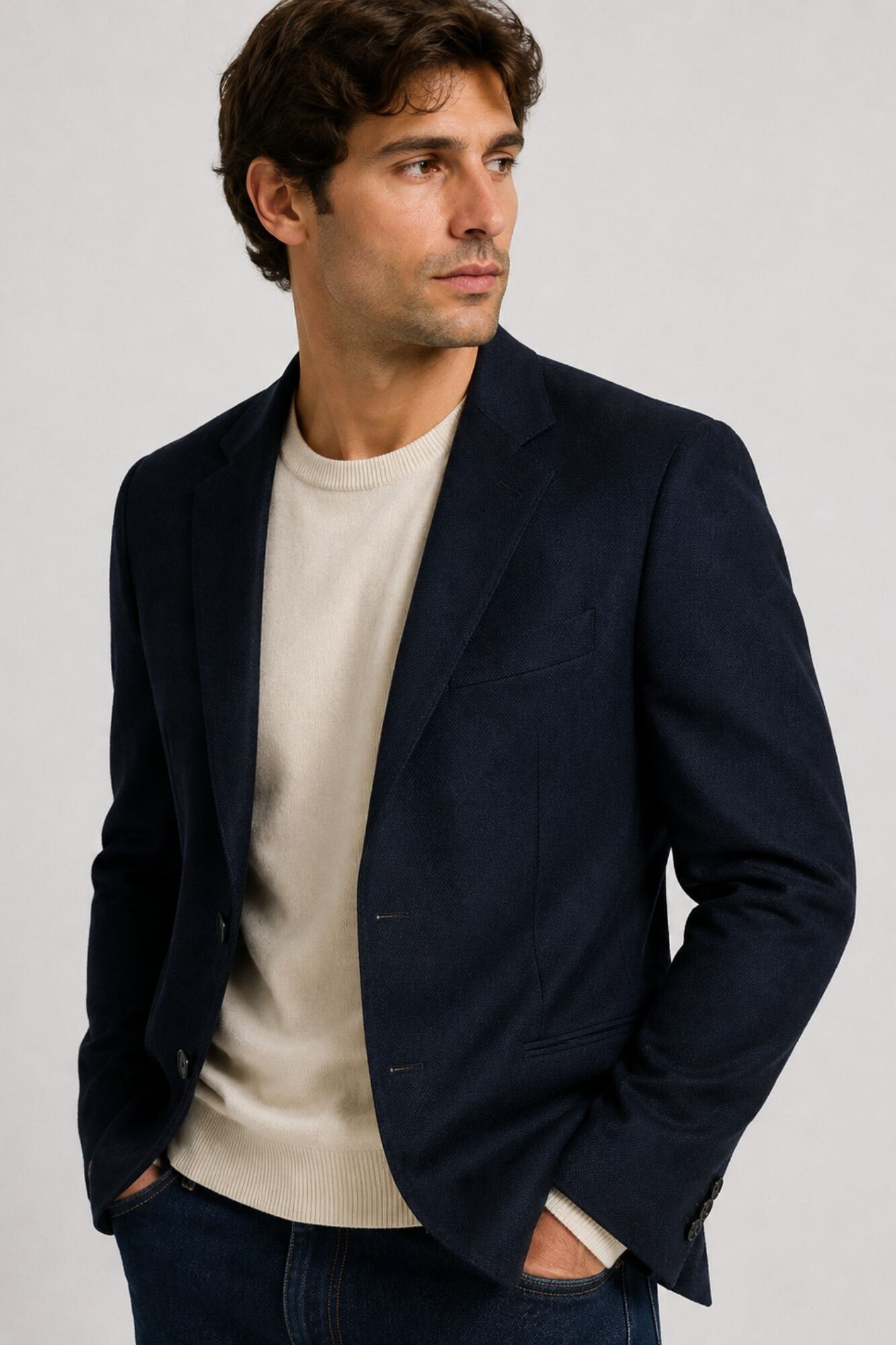 Selected Americana de lana Regular Fit