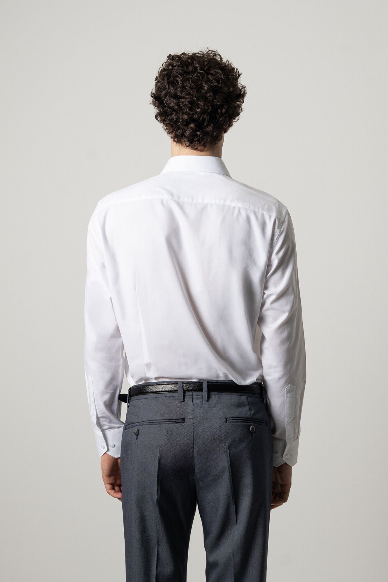 PuroEGO Camisa de vestir com estrutura Branco