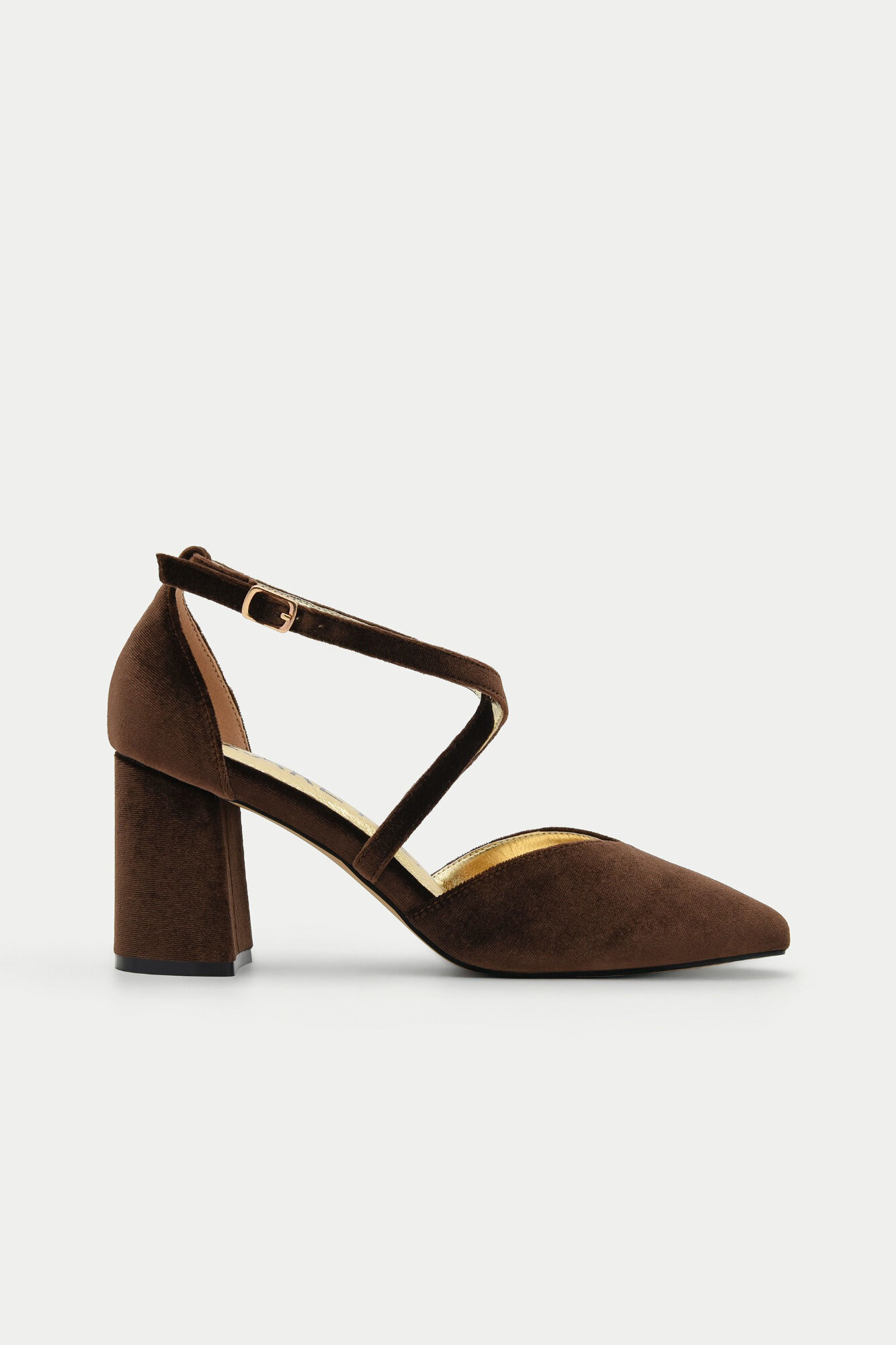 Azarey Zapato terciopelo puntera cerrada