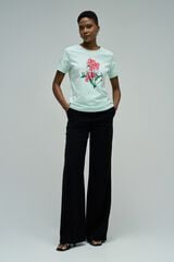 Salsa Jeans T-shirt estampada com logo Verde