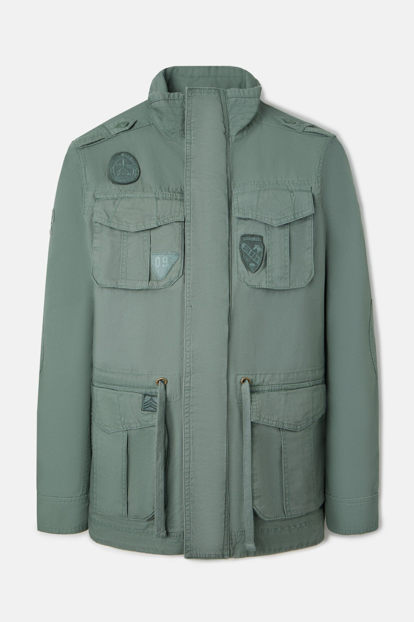 Silbon Parka tingida para vestimenta militar Verde