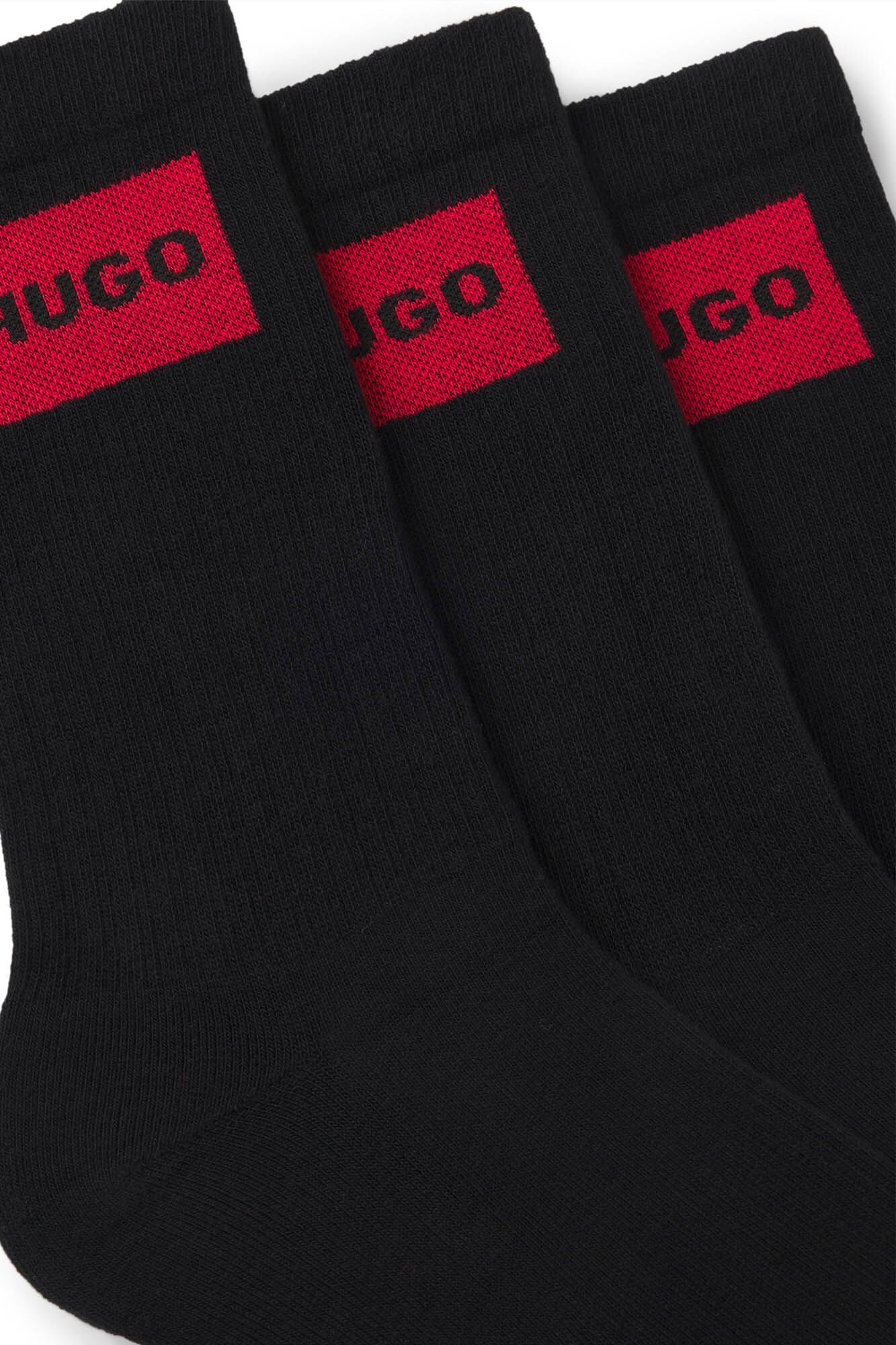 HUGO Pack of three socks Black