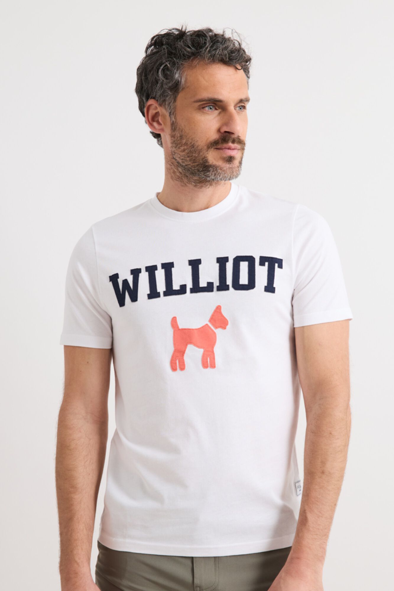 Williot T-shirt com logo tipo remendo