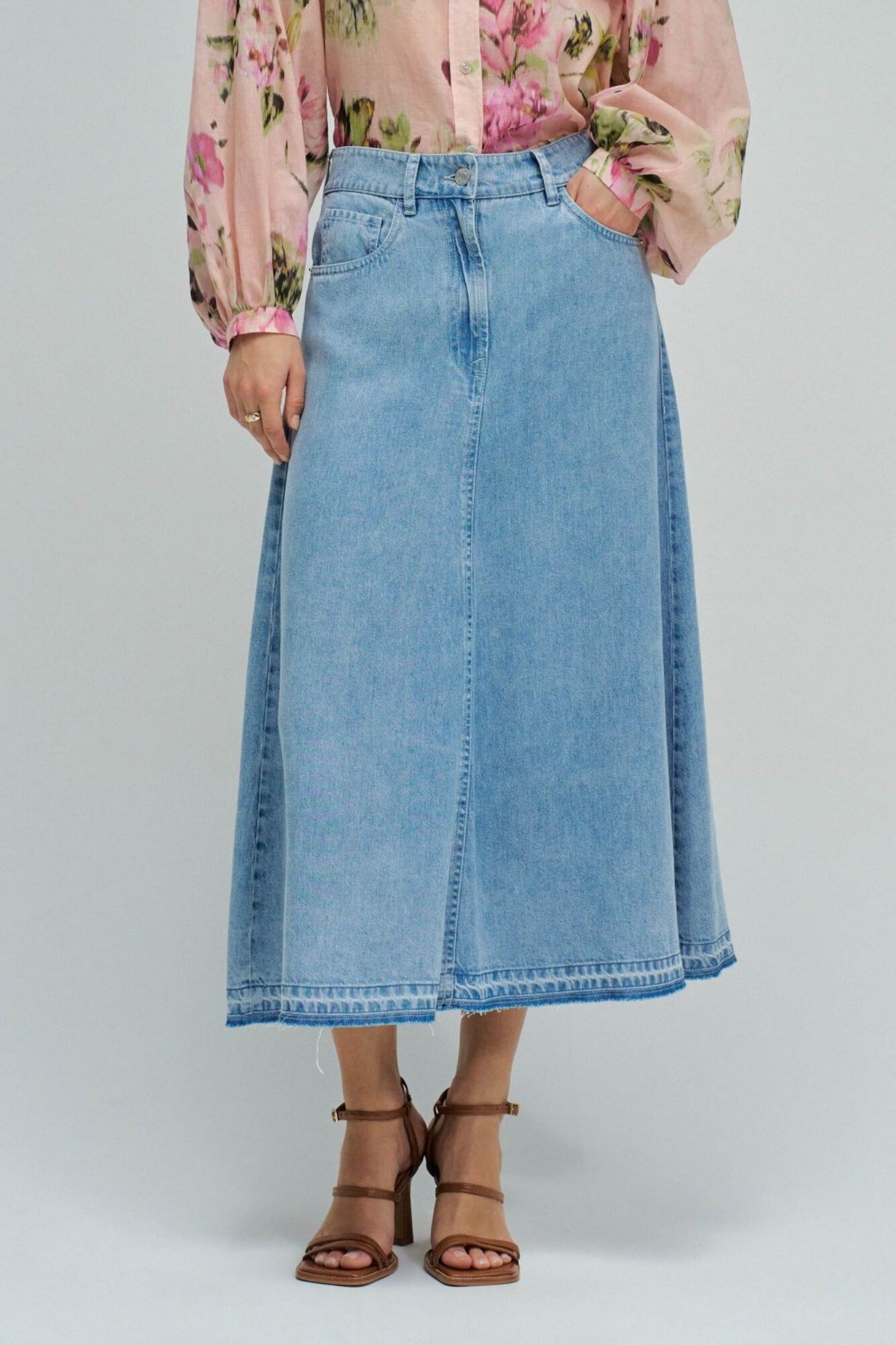 Salsa Jeans Saia denim leve Azul