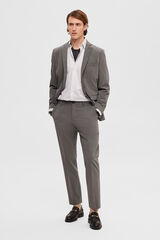 Selected Cal&ccedil;as de fato slim fit. Cinzento