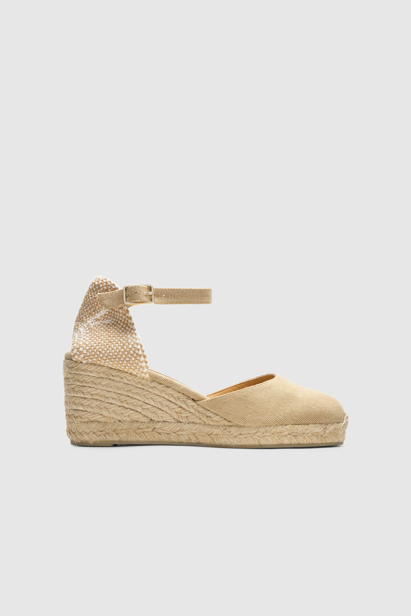 Casta&ntilde;er Natural jute wedge espadrille