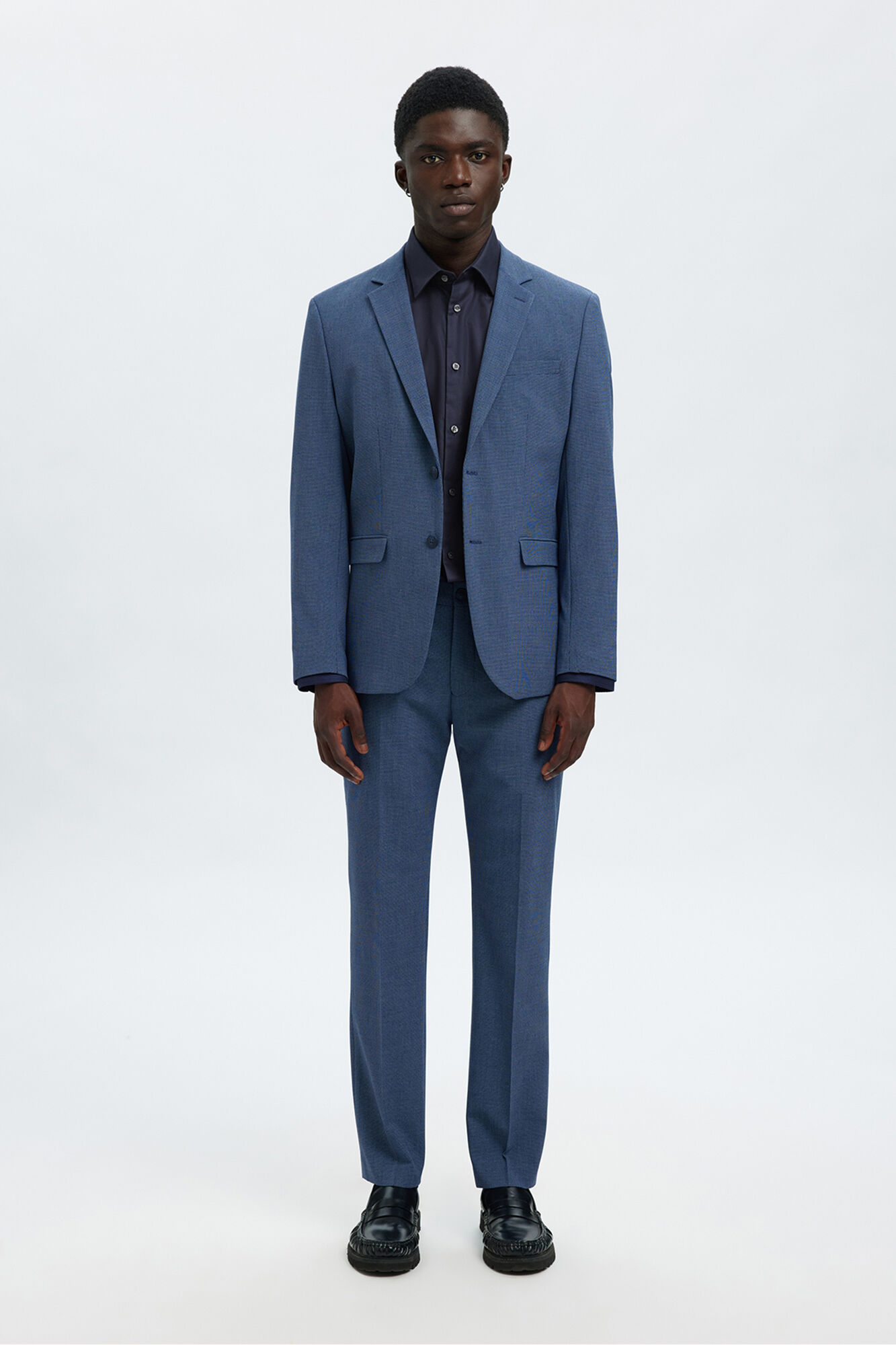 Selected Camisa formal slim fit Azul