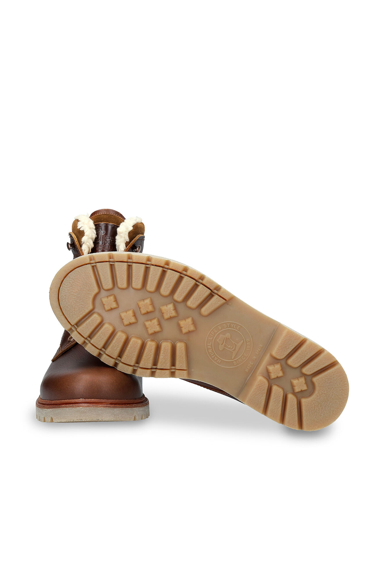 Panama Jack Bota de homem em pele napa Castanho