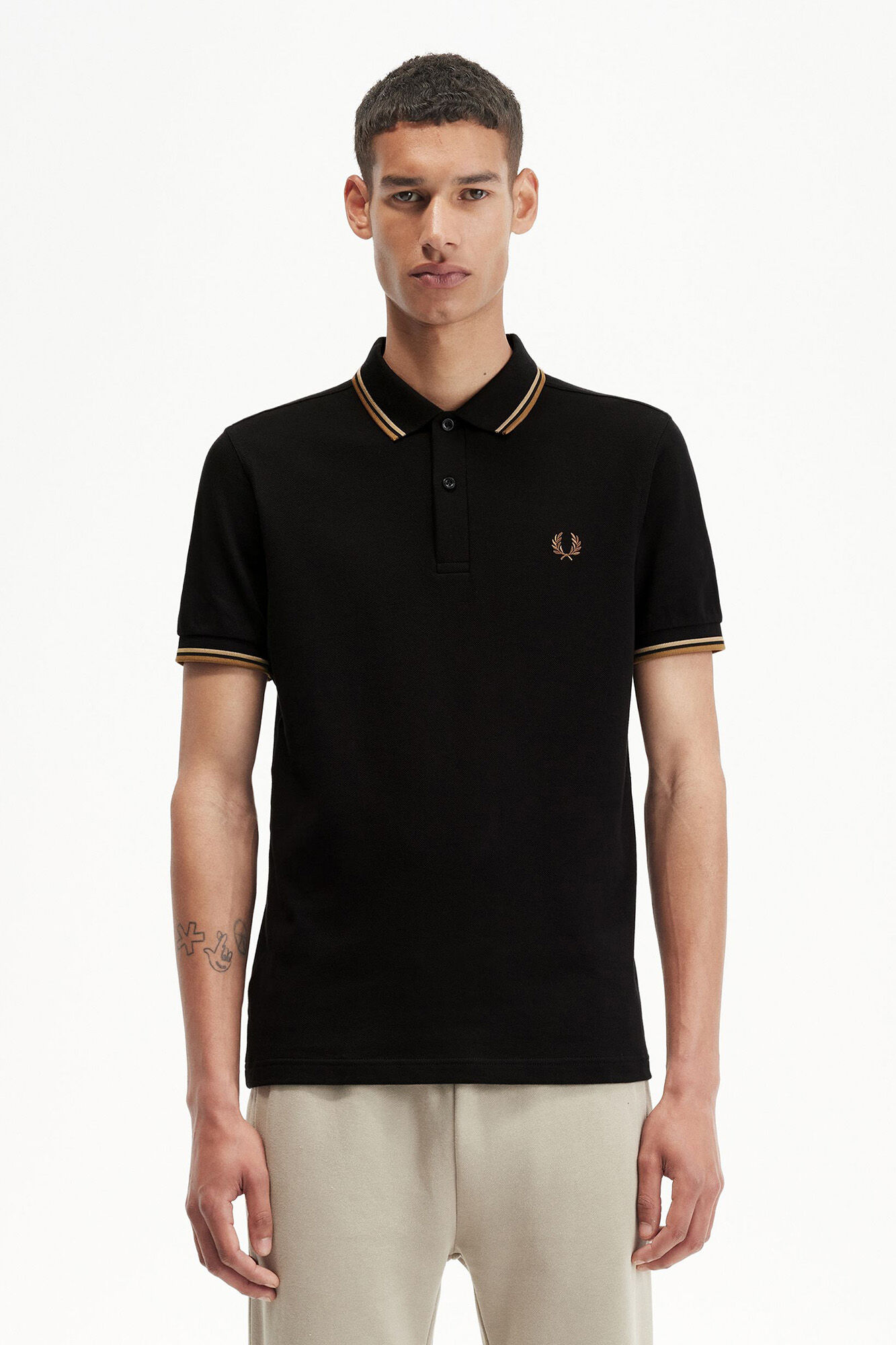 Fred Perry Short-sleeved polo shirt Black