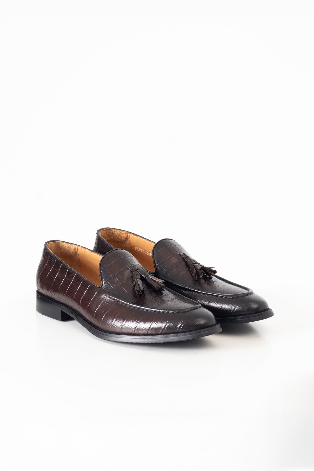 PuroEGO Printed leather tassel loafer