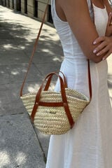 The Code Bolsa tote de pele Verona Castanho