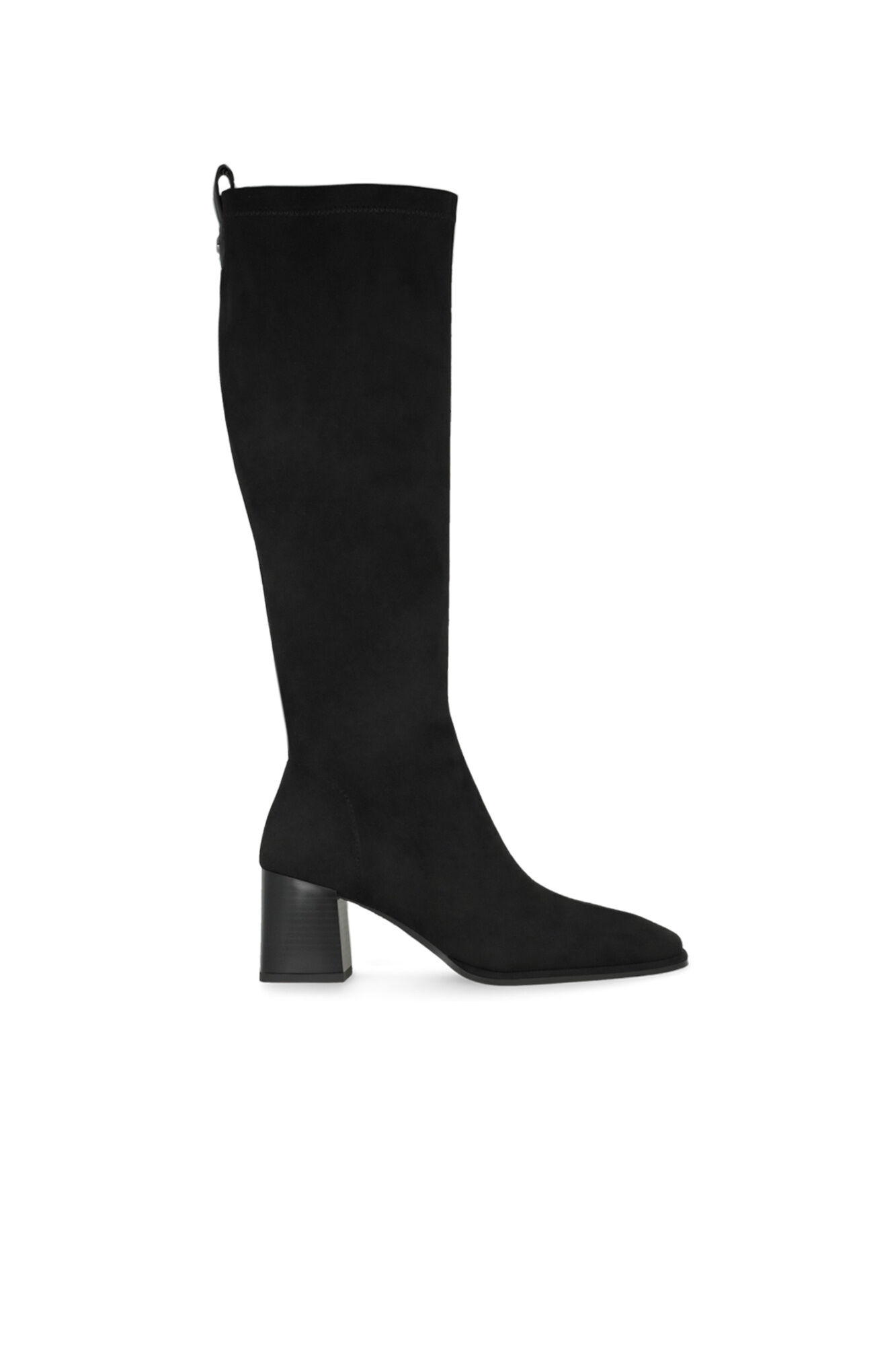 Lodi Botas em camur&ccedil;a com tac&atilde;o Preto
