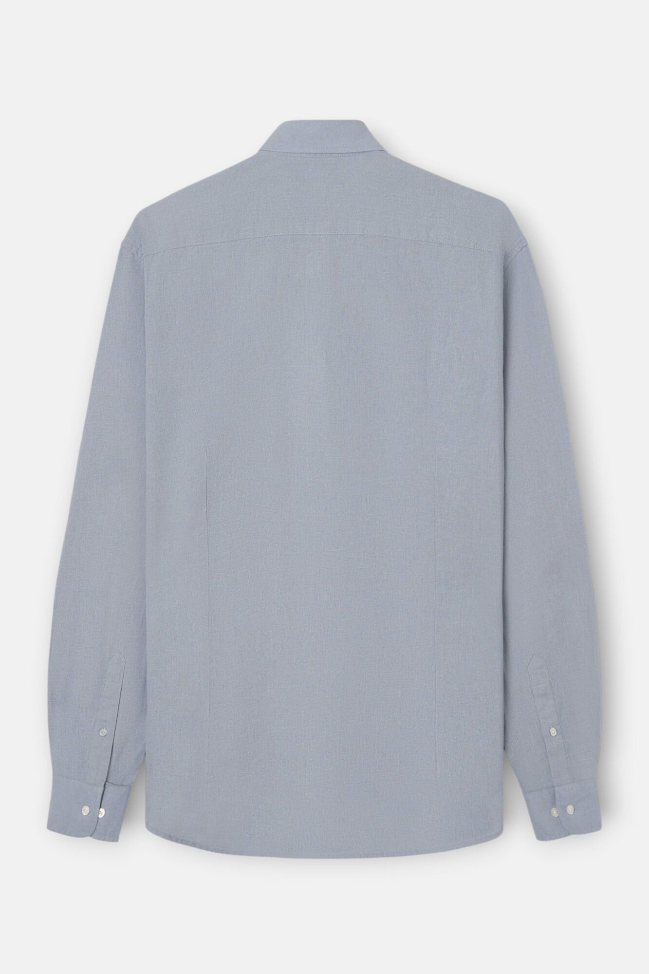 Silbon Camisa sport em linho Azul