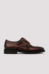 Cortefiel Two buckle dress shoe Dark brown