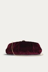 Azarey Velvet handbag Maroon