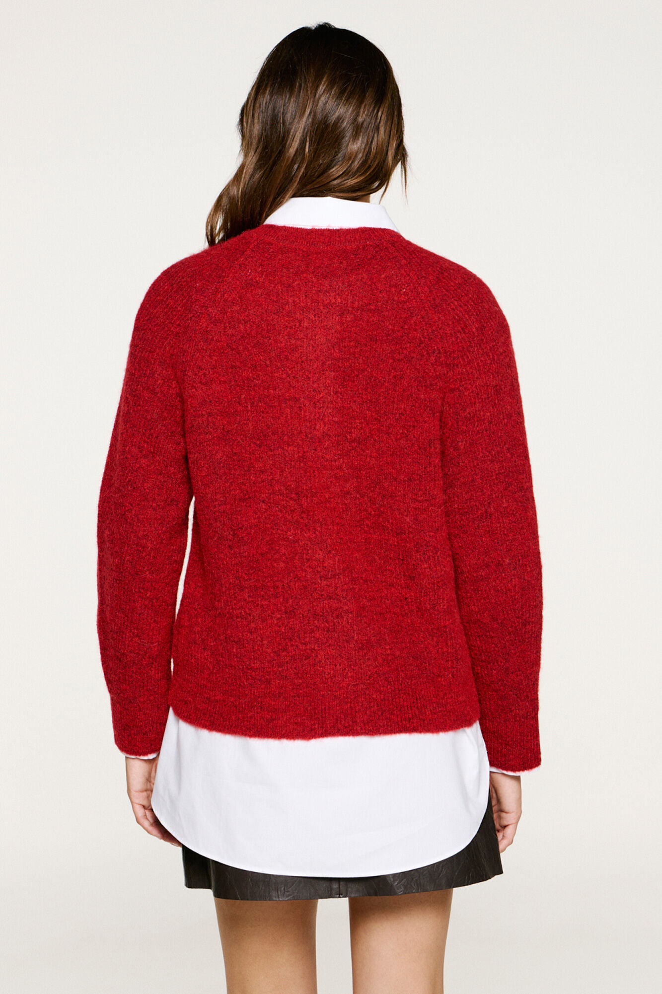 Selected Casaco de malha de l&atilde; e alpaca Vermelho