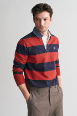 Gant striped rugger Coral