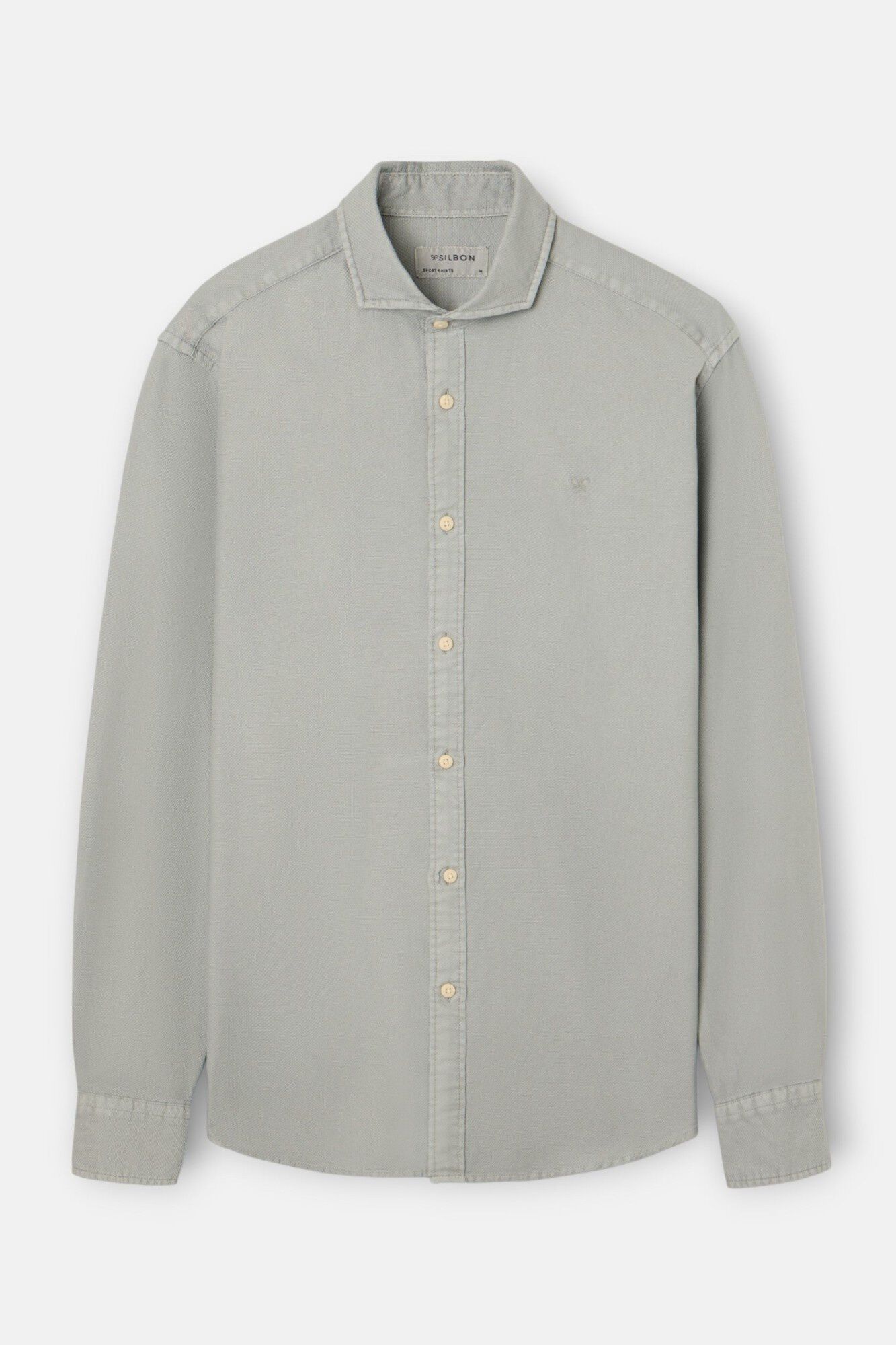 Silbon Camisa desportiva com logo estruturado Verde