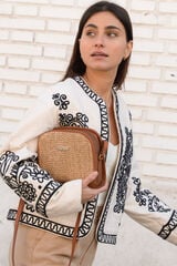 The Code Bolsa de pele Casandra Castanho