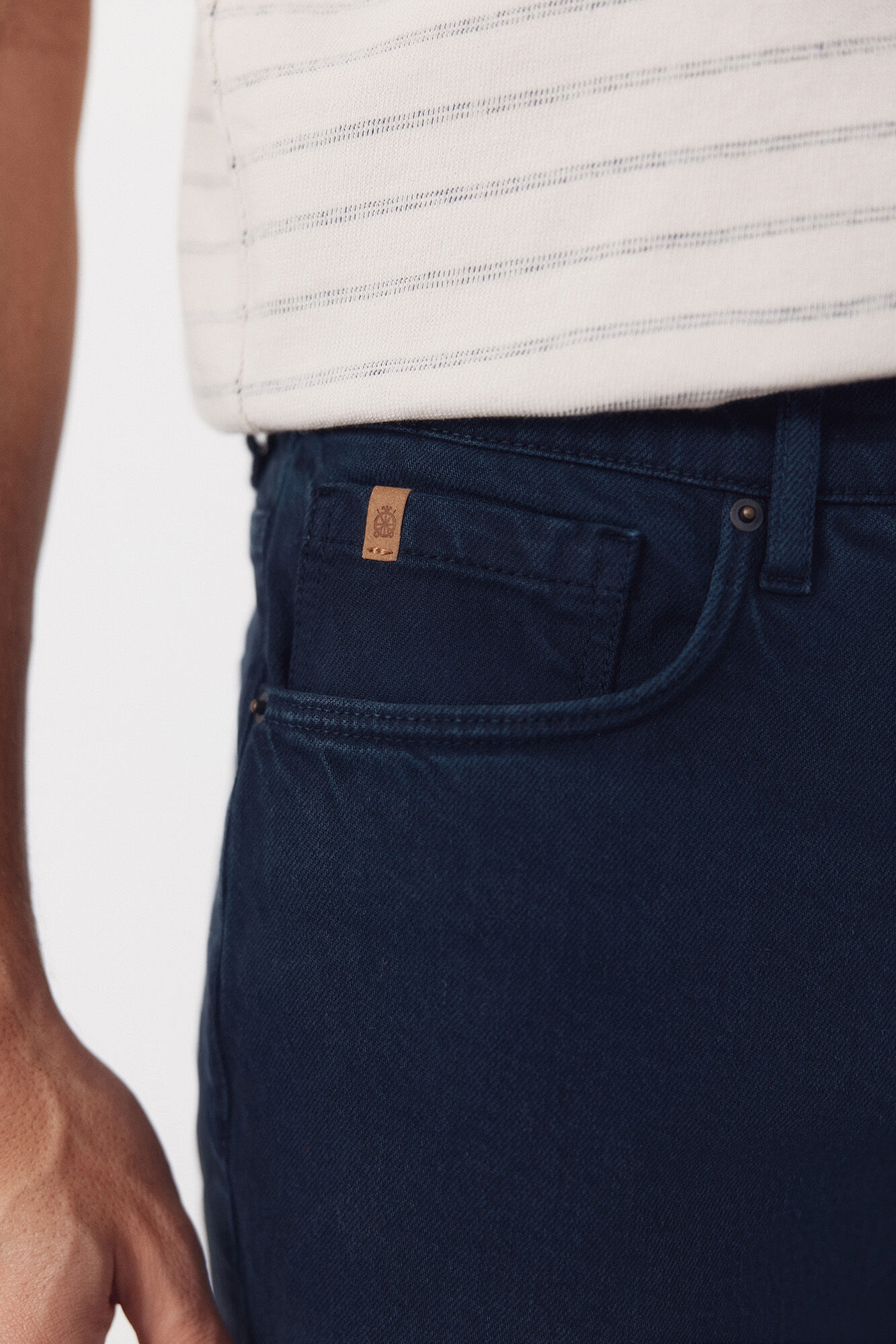 Cortefiel Bermuda denim de cor normal Azul