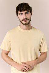 OOTO T-shirt b&aacute;sica lavada Dourado