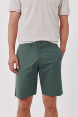 Cortefiel Basic regular Bermuda shorts Kaki