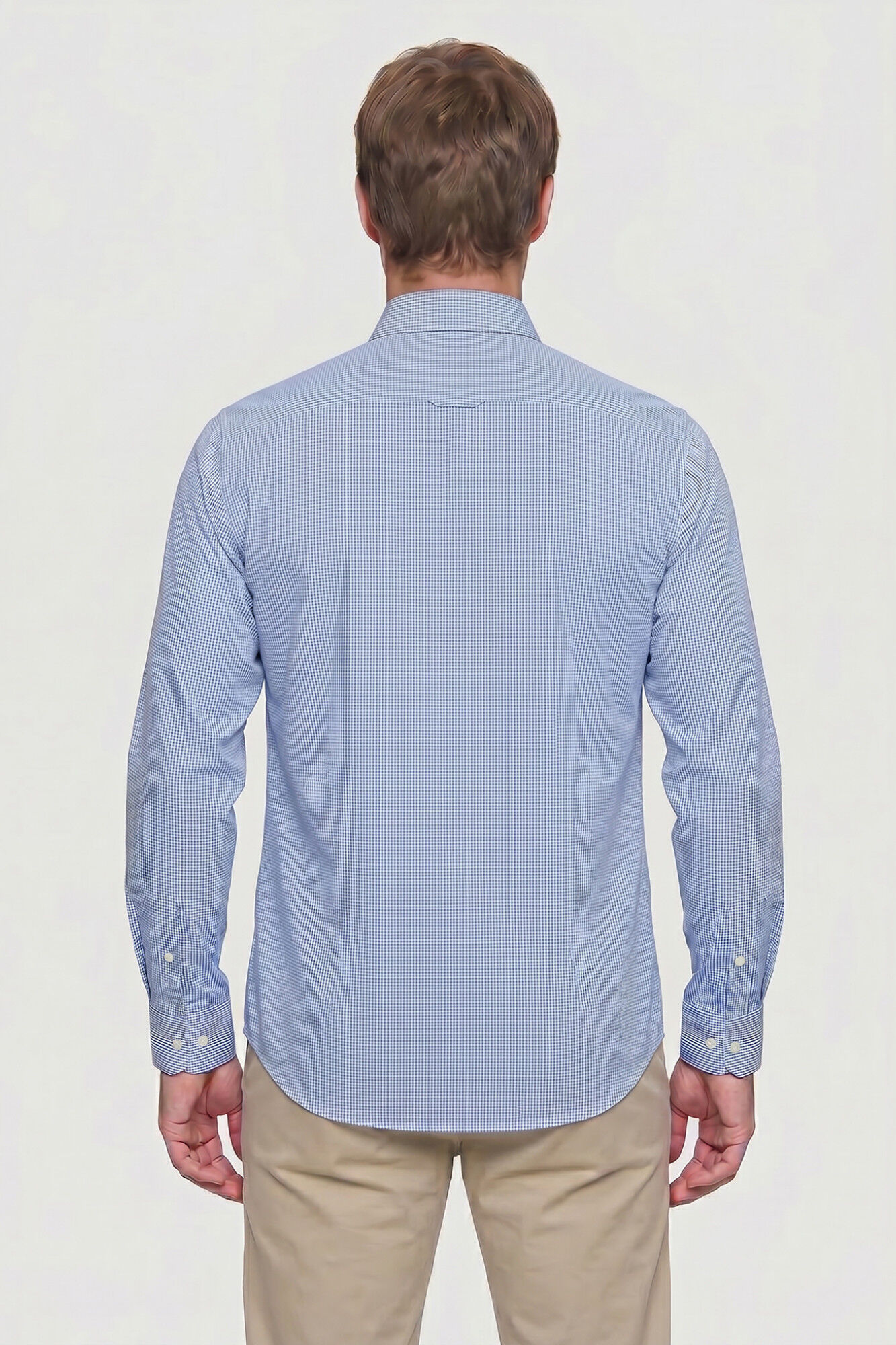 Valecuatro Camisa estampado vichy Azul