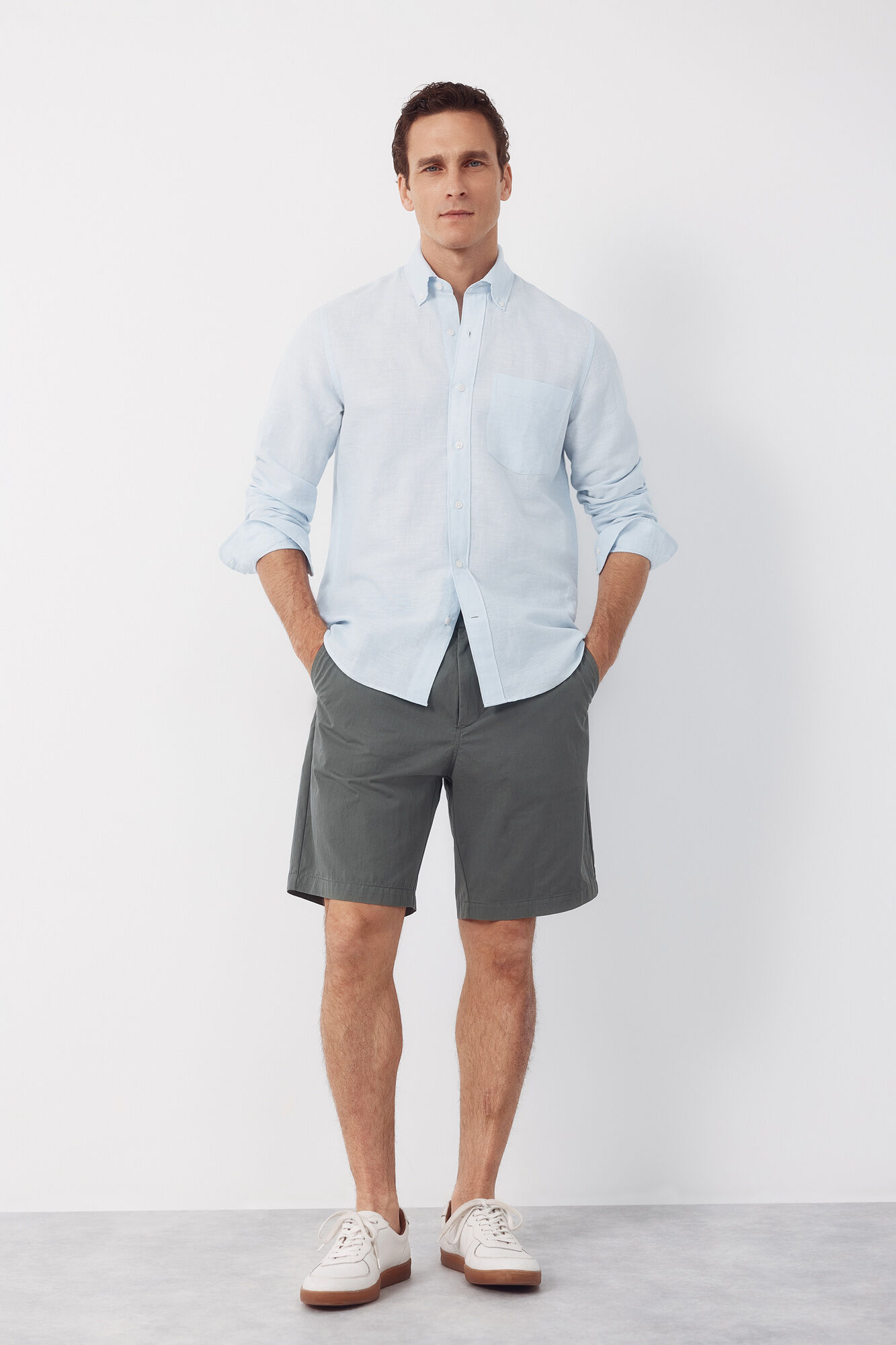 Cortefiel Lightweight regular Bermuda shorts