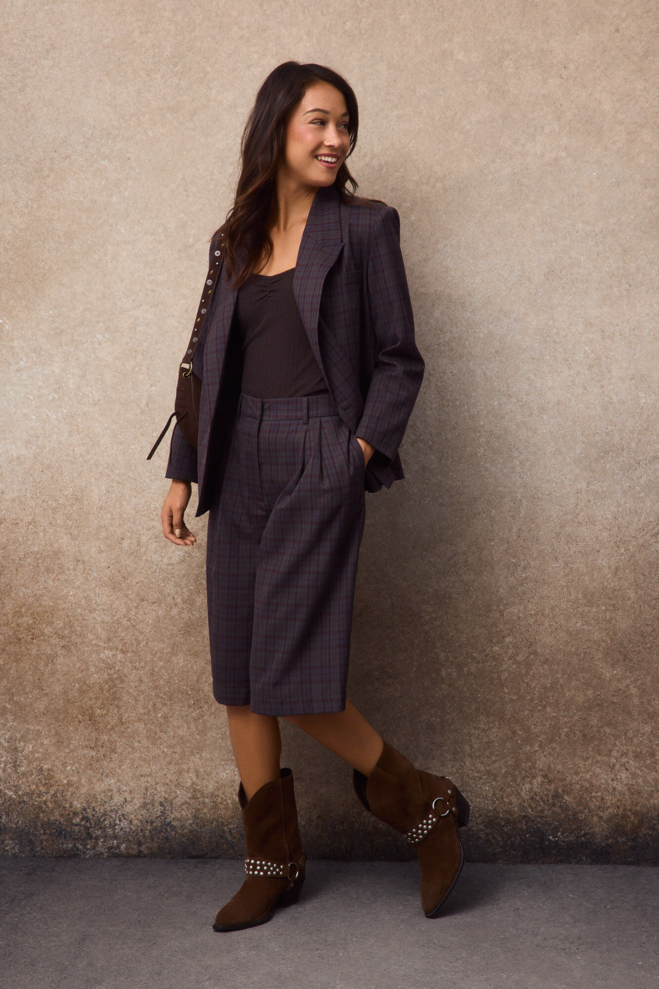 Slowlove Plaid Bermuda shorts