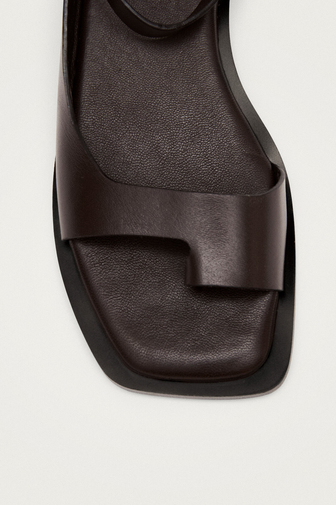 Alohas Leather sandals Tebas Dark brown