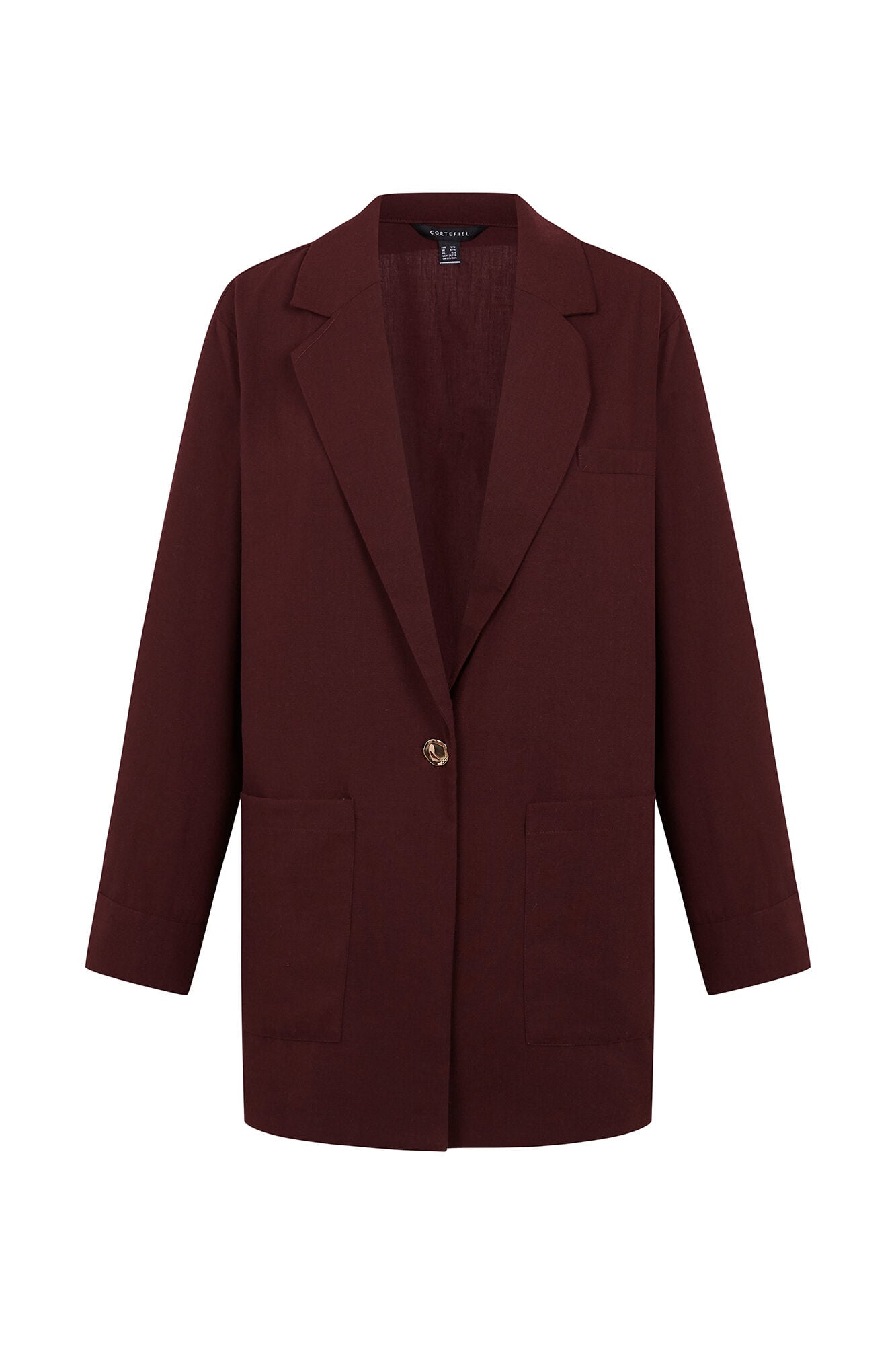 Cortefiel Fluid women's blazer Maroon