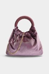 Azarey Velvet handbag Lilac
