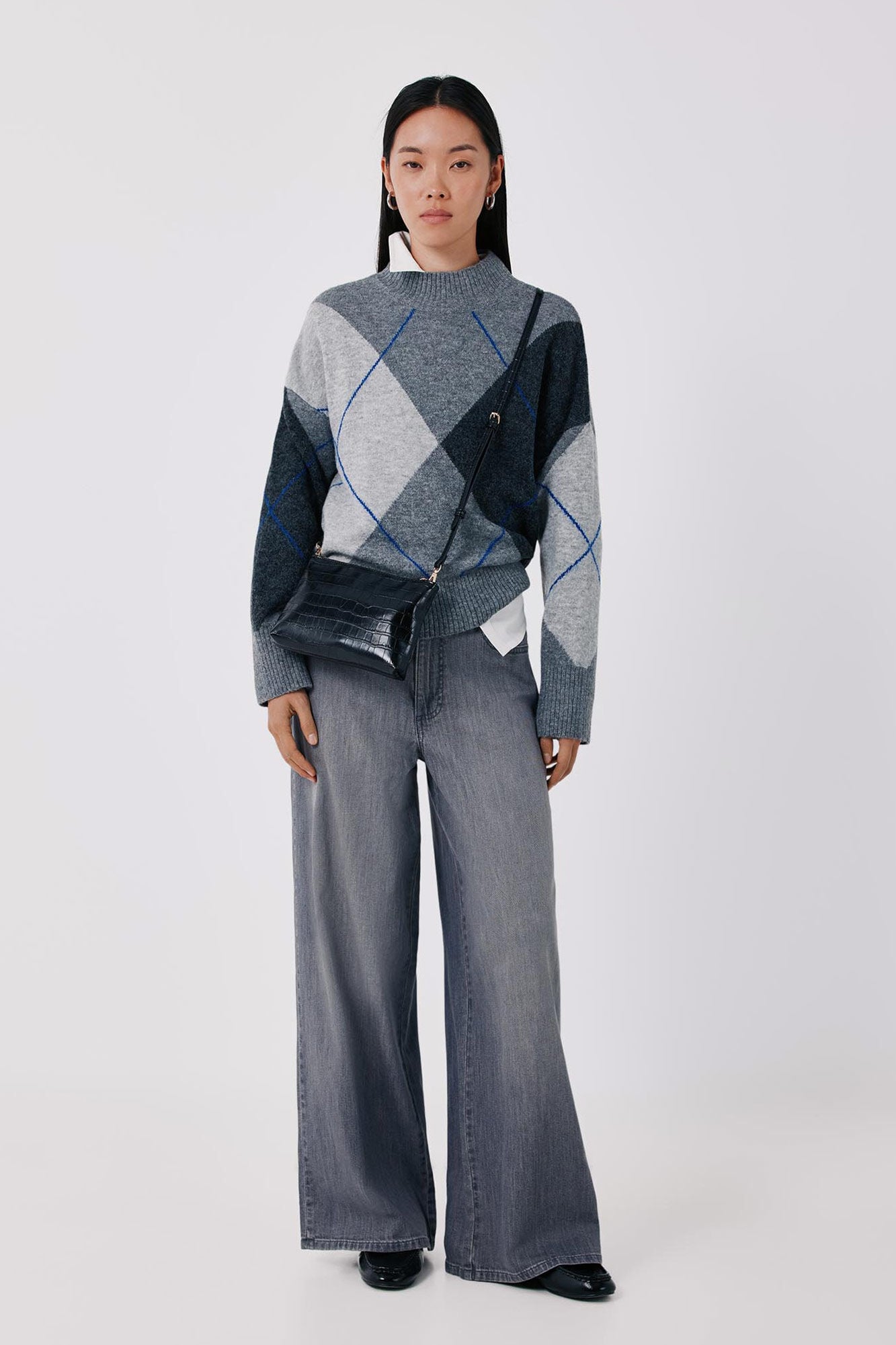 Cortefiel Soft diamond knit jumper