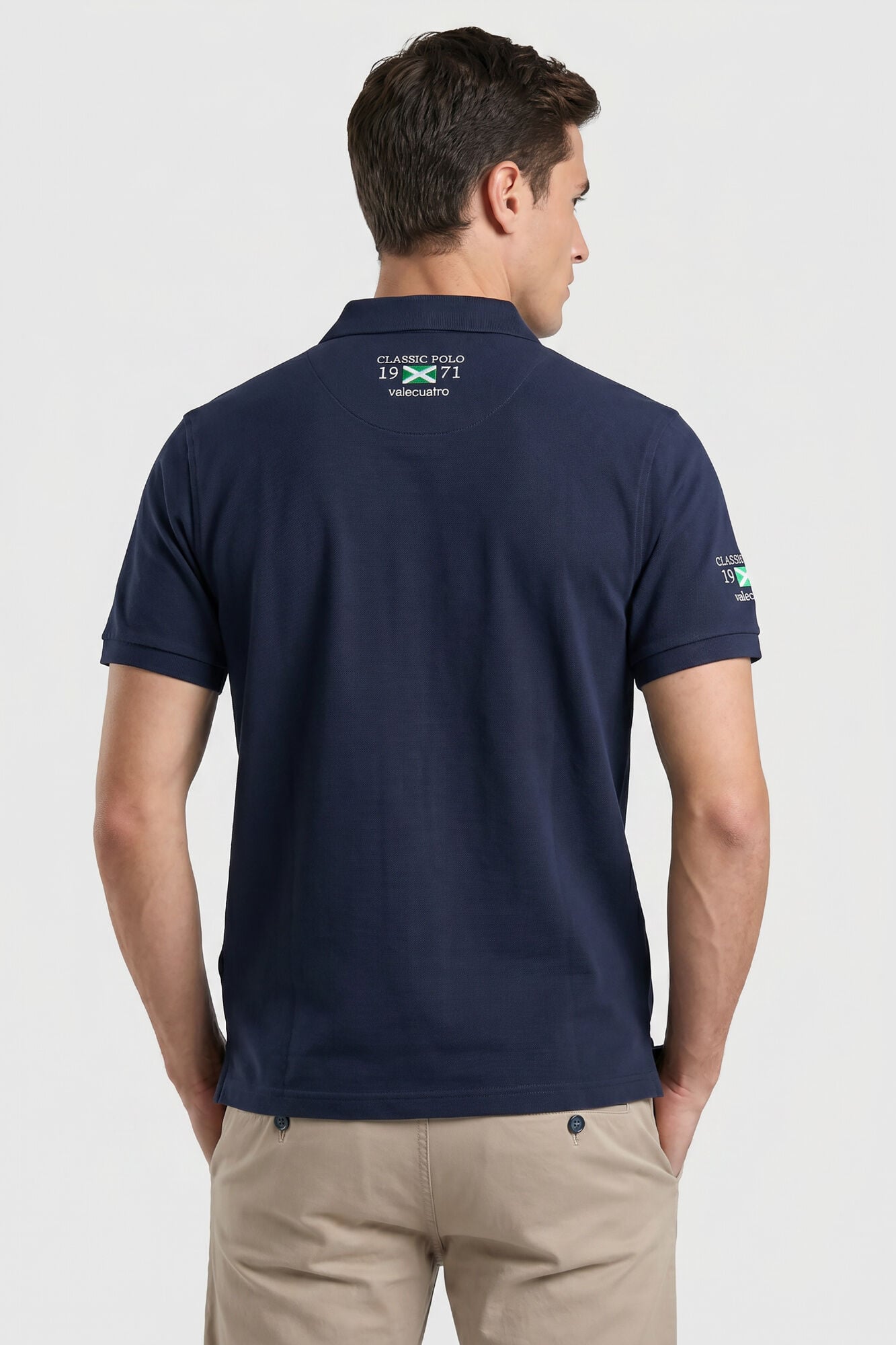 Valecuatro Polo bordado Azul