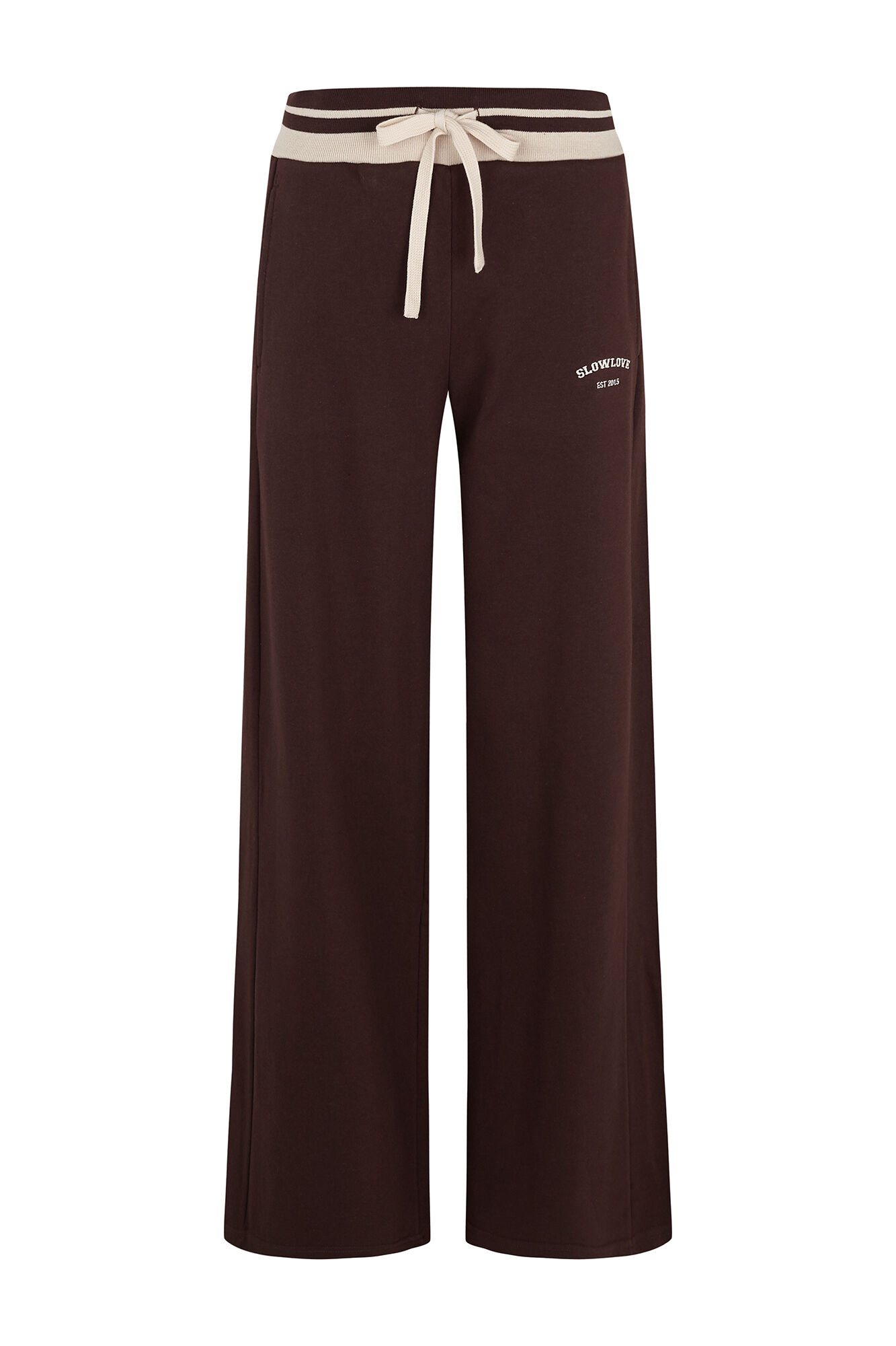 Slowlove Pantal&oacute;n de chandal Marr&oacute;n oscuro