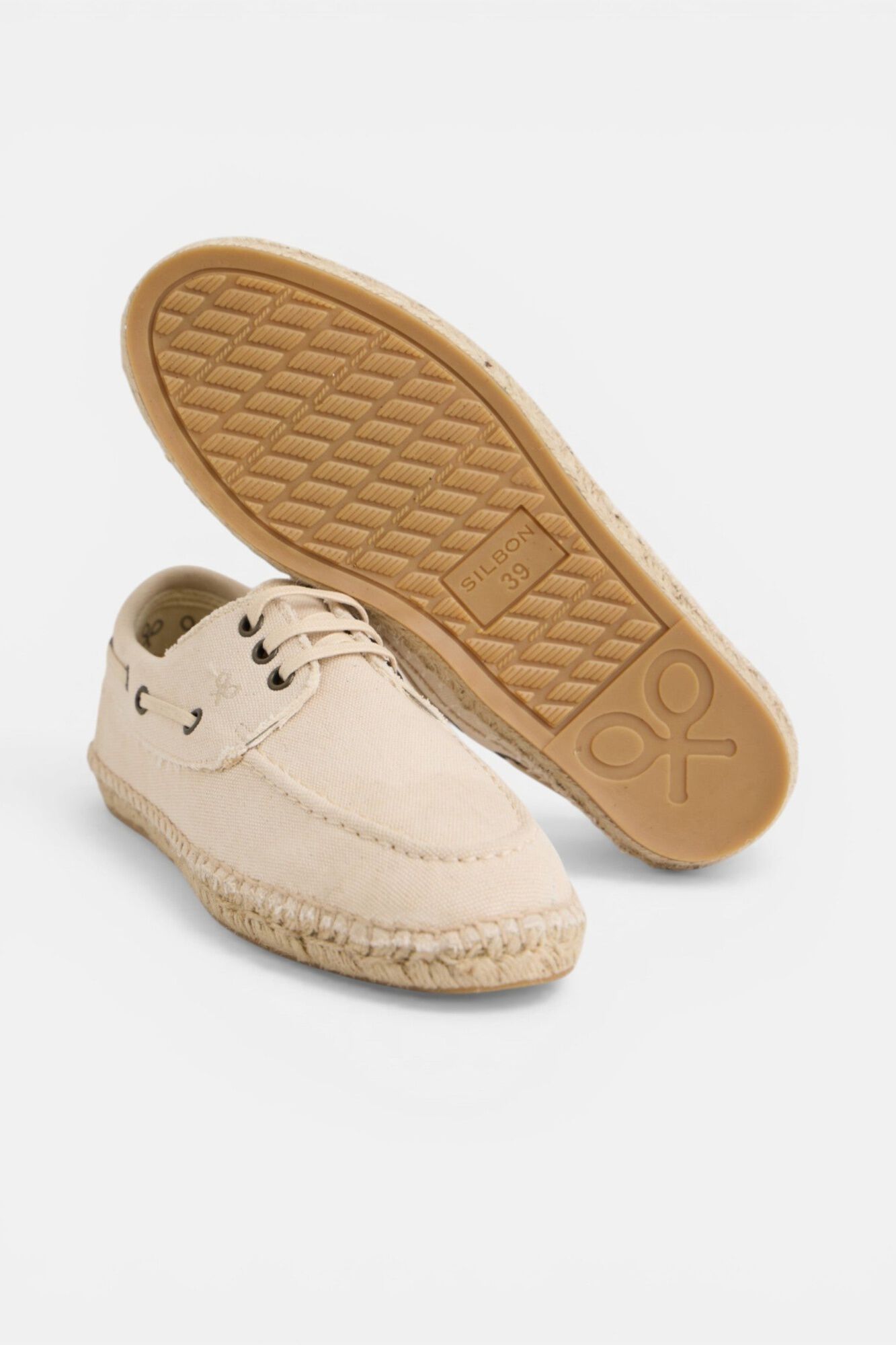 Silbon Nautical covered espadrille Beige