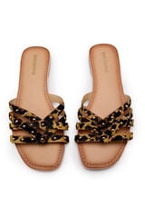 Gioseppo Leather animal print sandals Multicolour