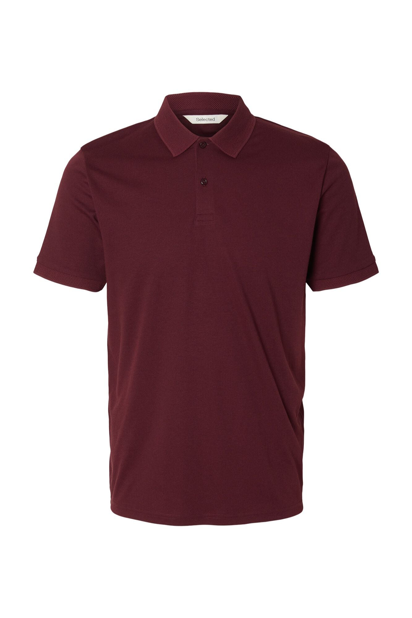 Selected Polo b&aacute;sico em piqu&eacute; Vermelho