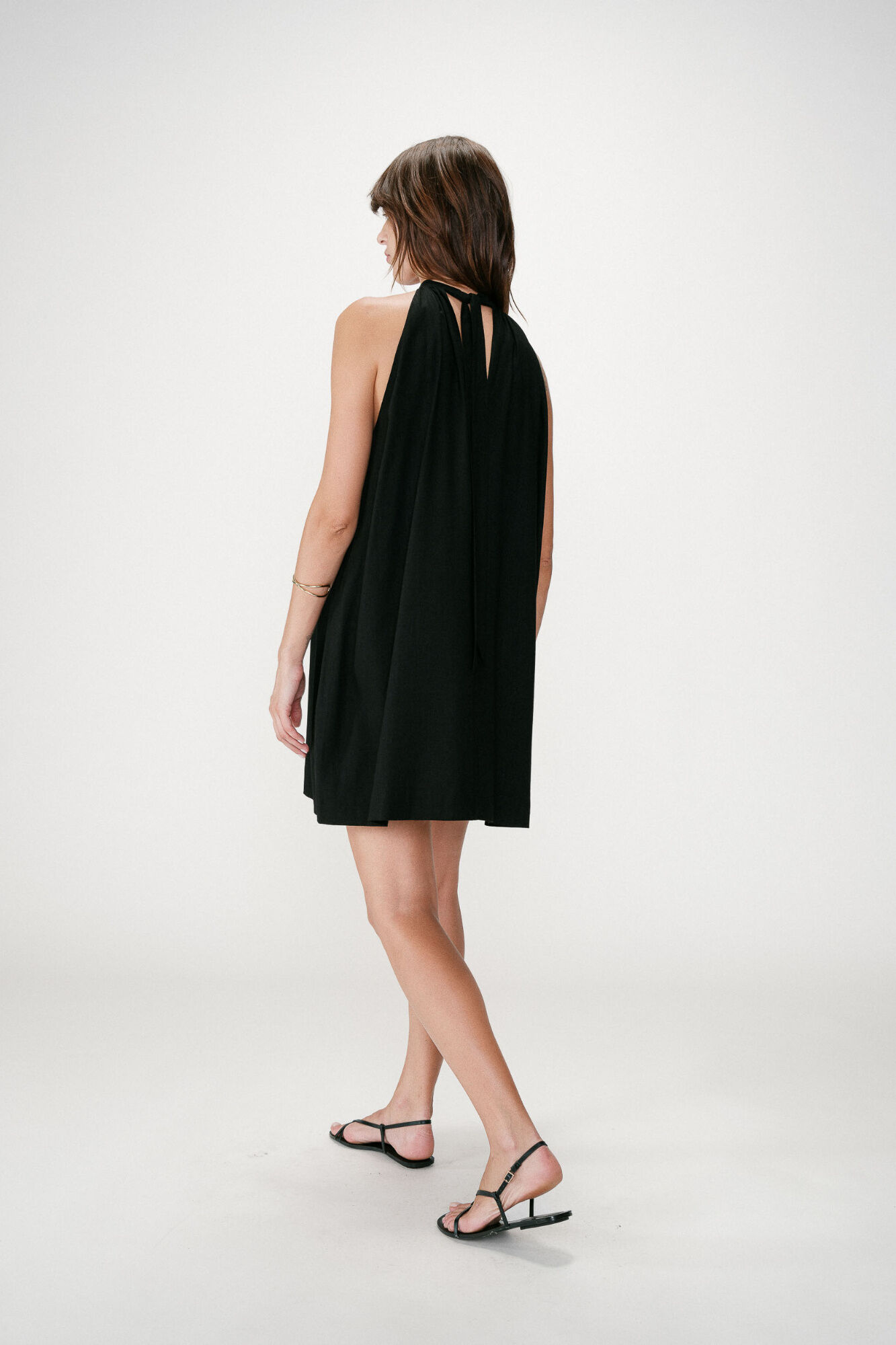 Grace & Mila Vestido curto gola halter Whola Preto