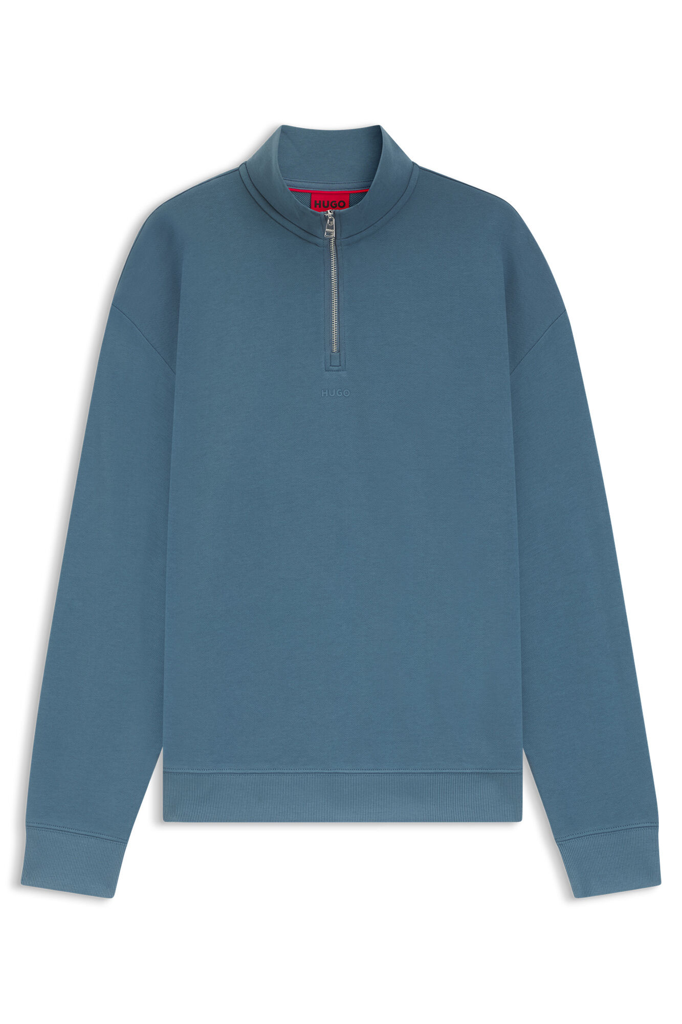 HUGO Sweatshirt with zip fastening Blue
