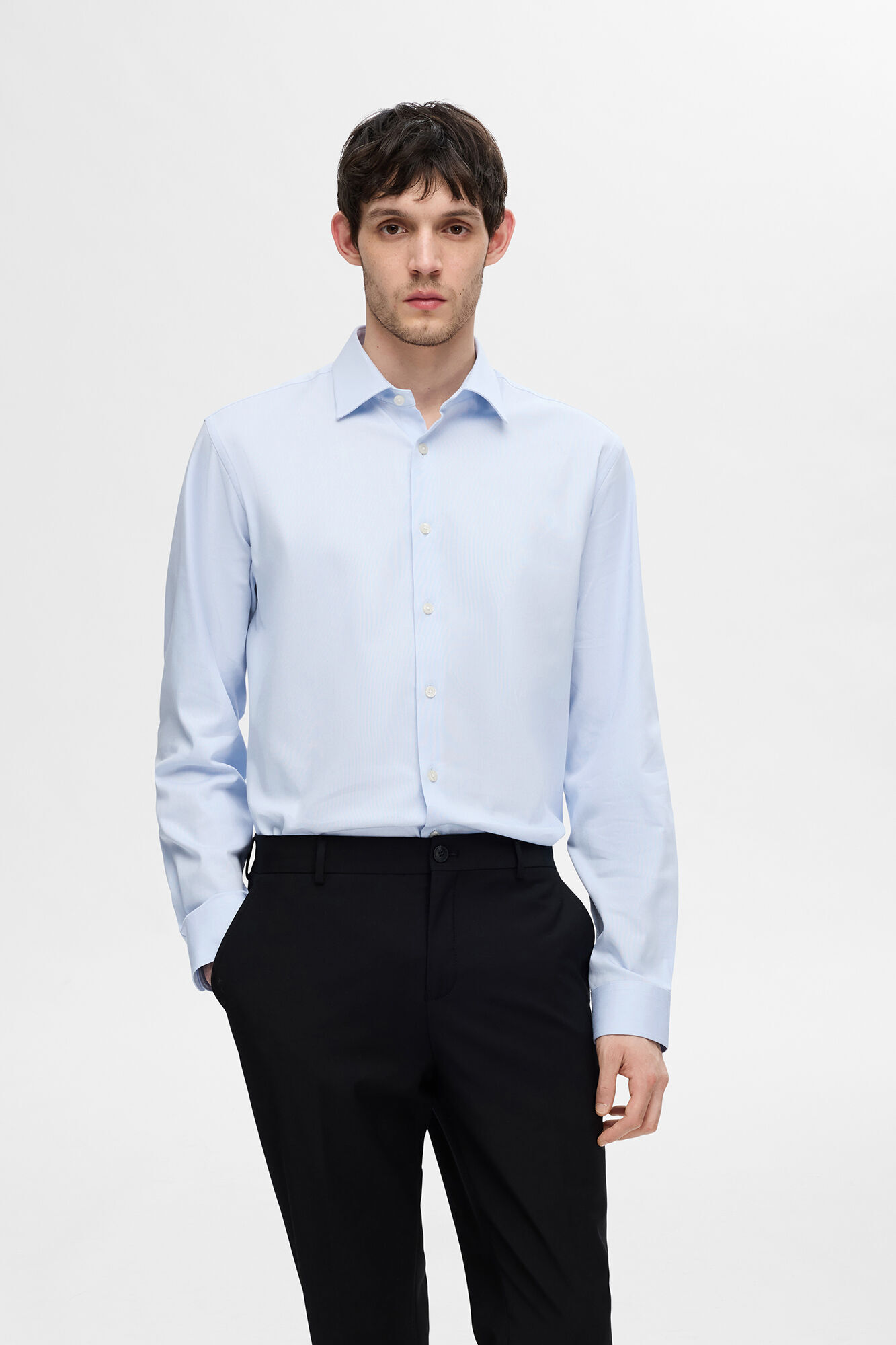 Selected Camisa de vestir slim fit Azul