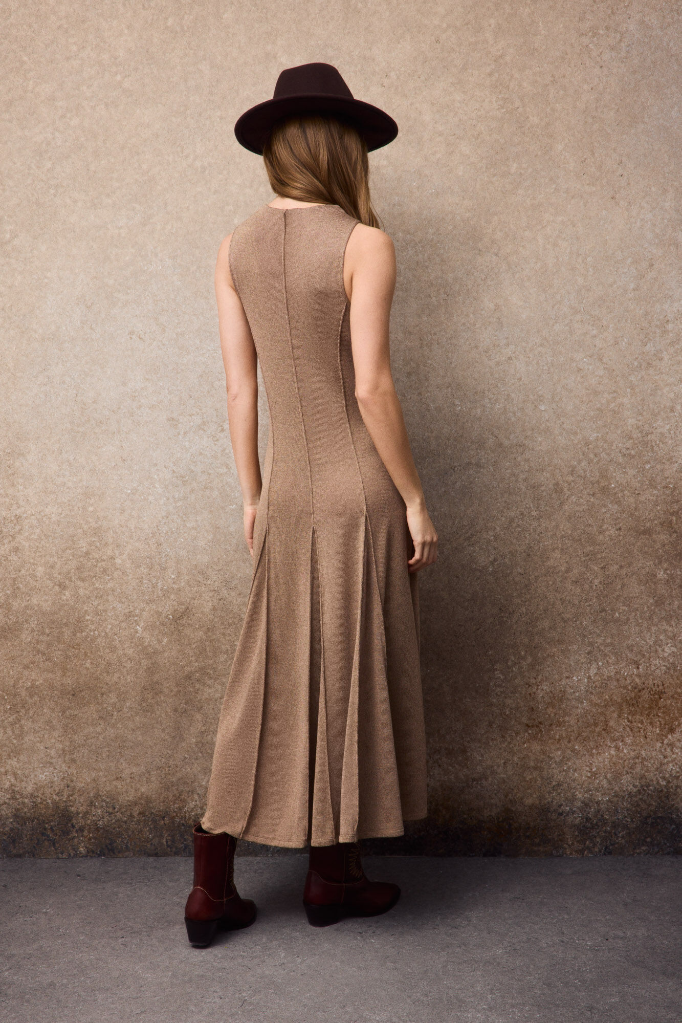 Slowlove Vestido melange Beige