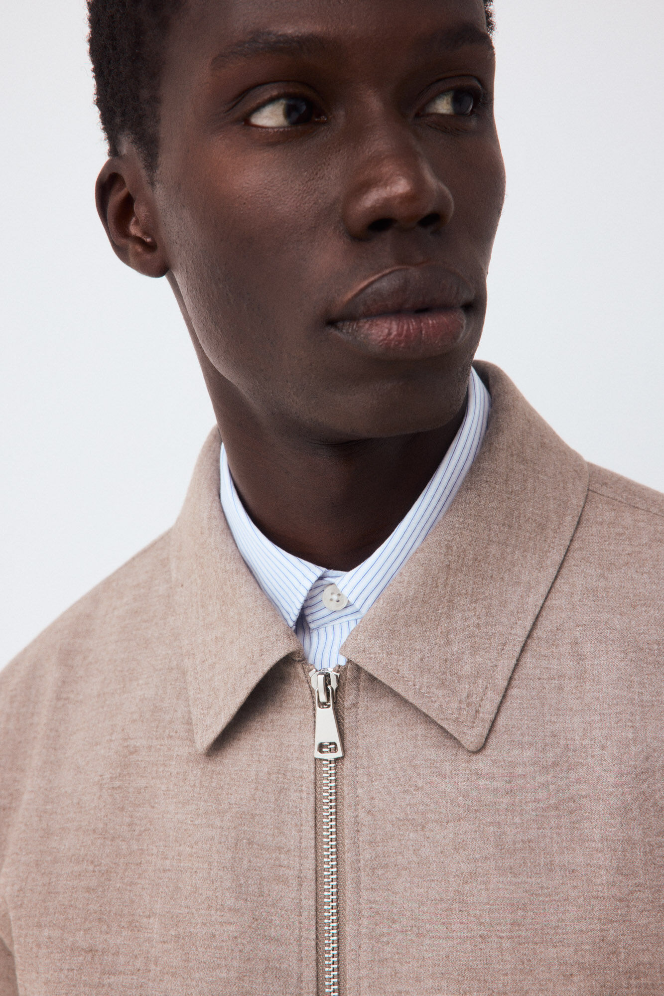 Cortefiel Cotton coordinated suit jacket Beige