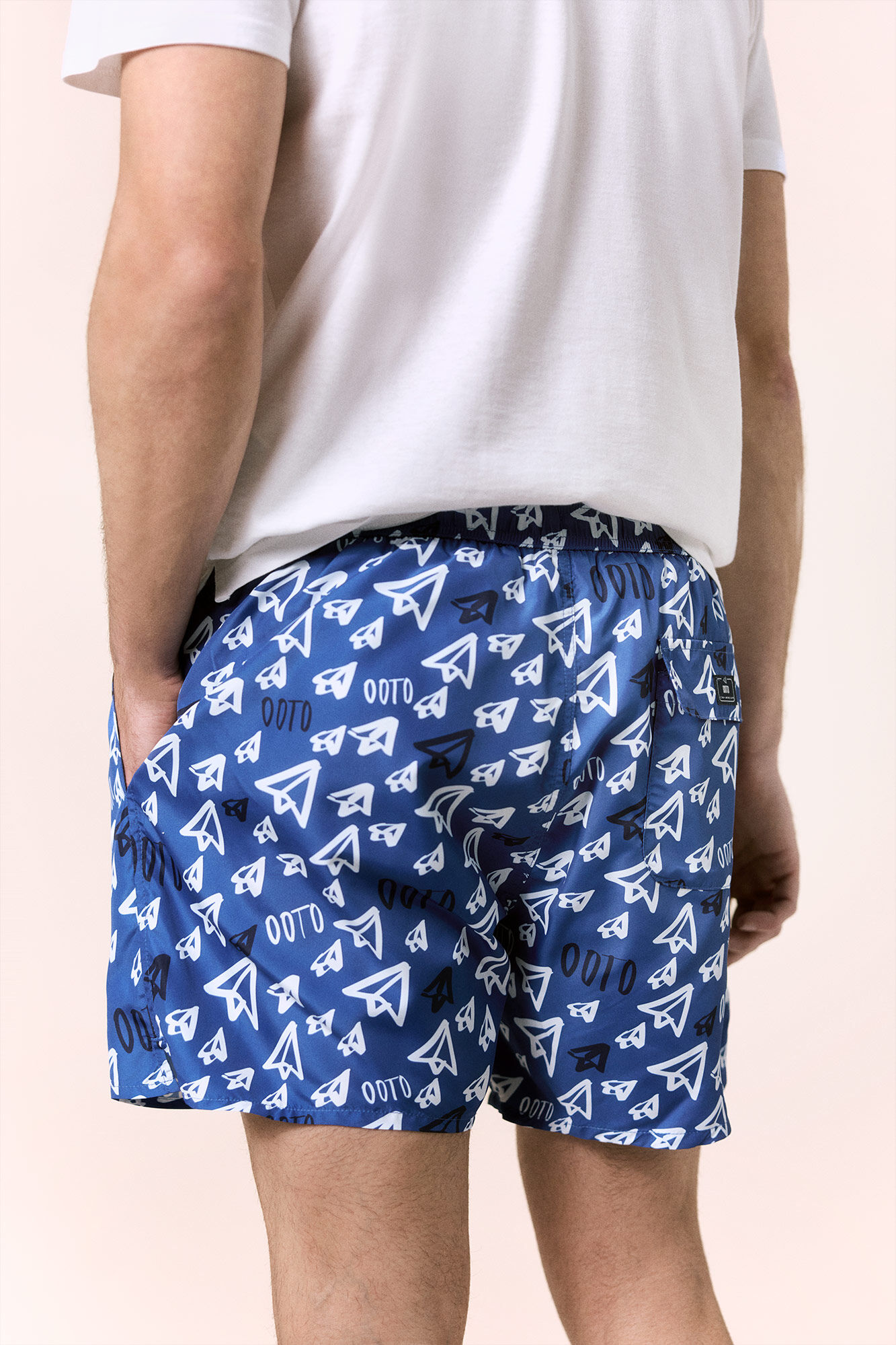 OOTO Printed logo swimwear OOTO Blue