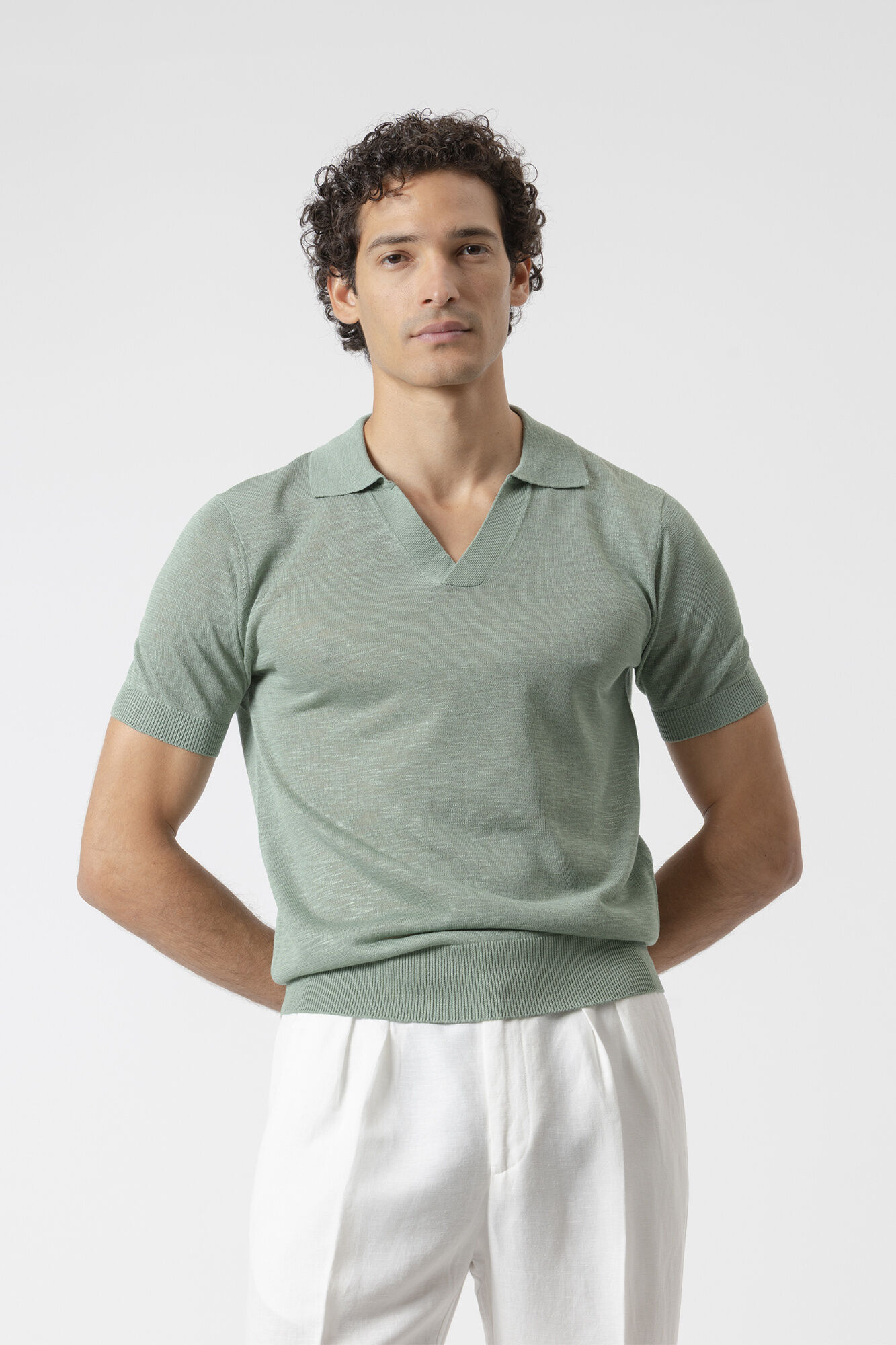 PuroEGO Jersey-knit polo shirt