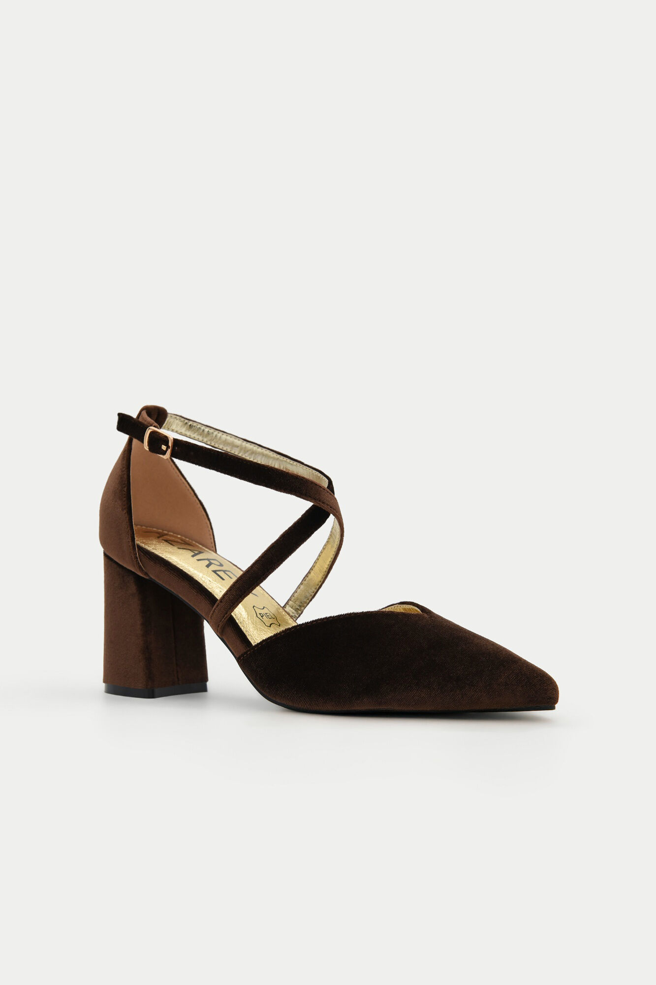 Azarey Zapato terciopelo puntera cerrada