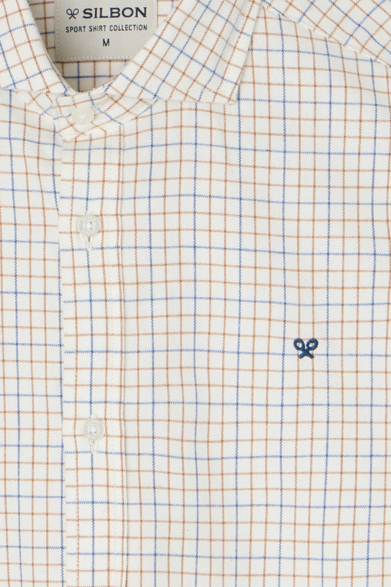 Silbon Camisa esportiva xadrez bicolor Multicolorido