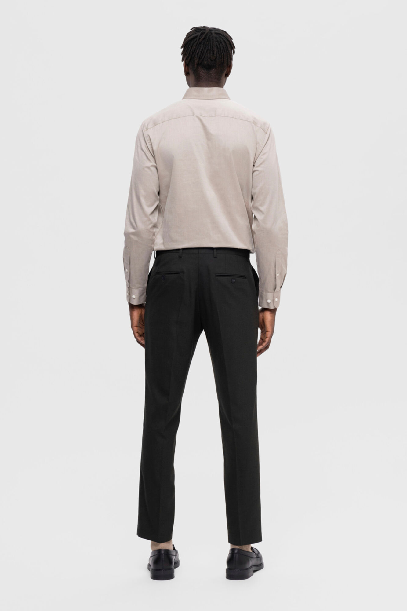 Selected Cal&ccedil;a de terno slim fit Verde