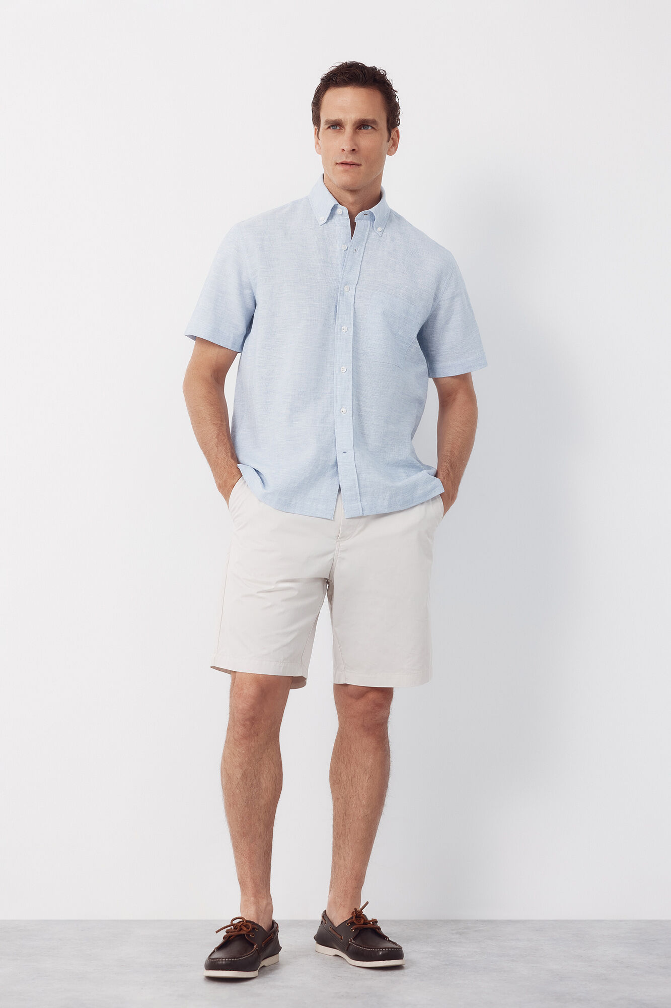 Cortefiel Linen short sleeve shirt